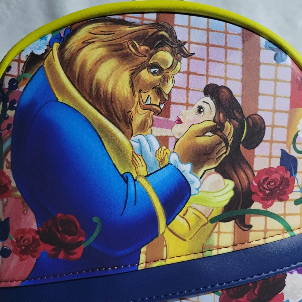 Loungefly Disney Beauty and the Beast Transformation Floral Mini Backpack